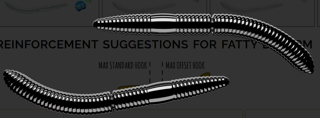 LIBRA LURES FATTY D WORM 65MM