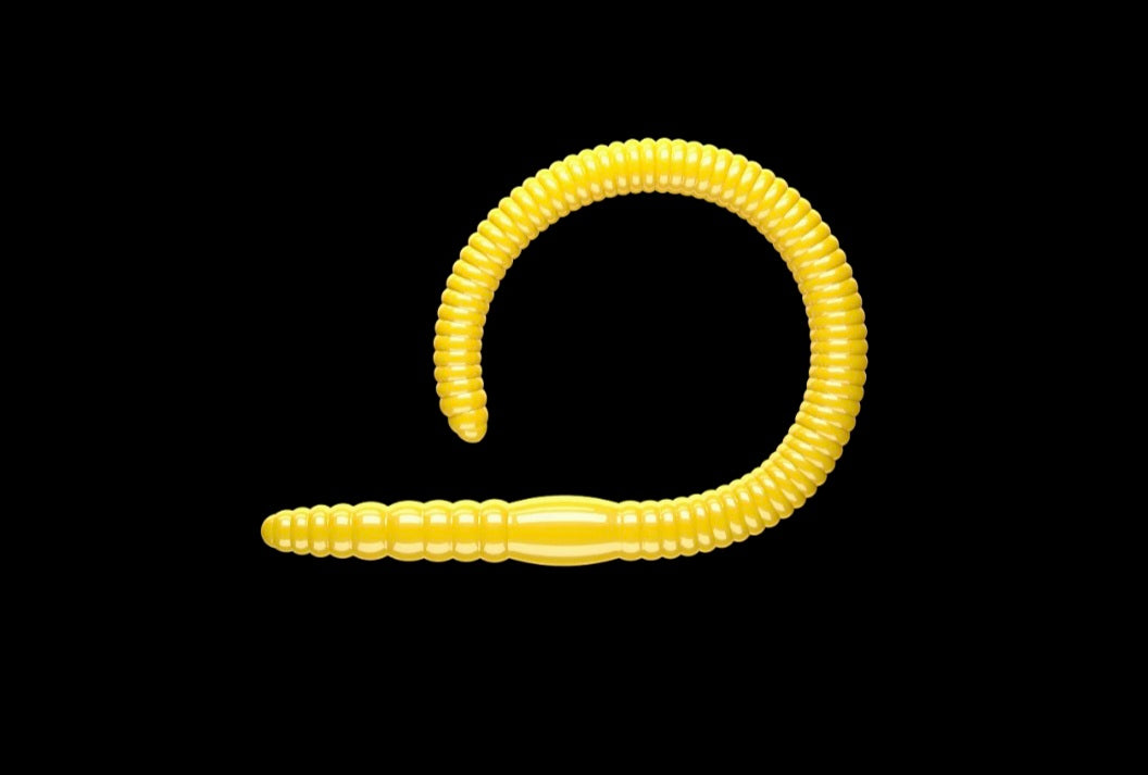 LIBRA LURE FLEXI WORM JUNIOR 65mm CHEESE