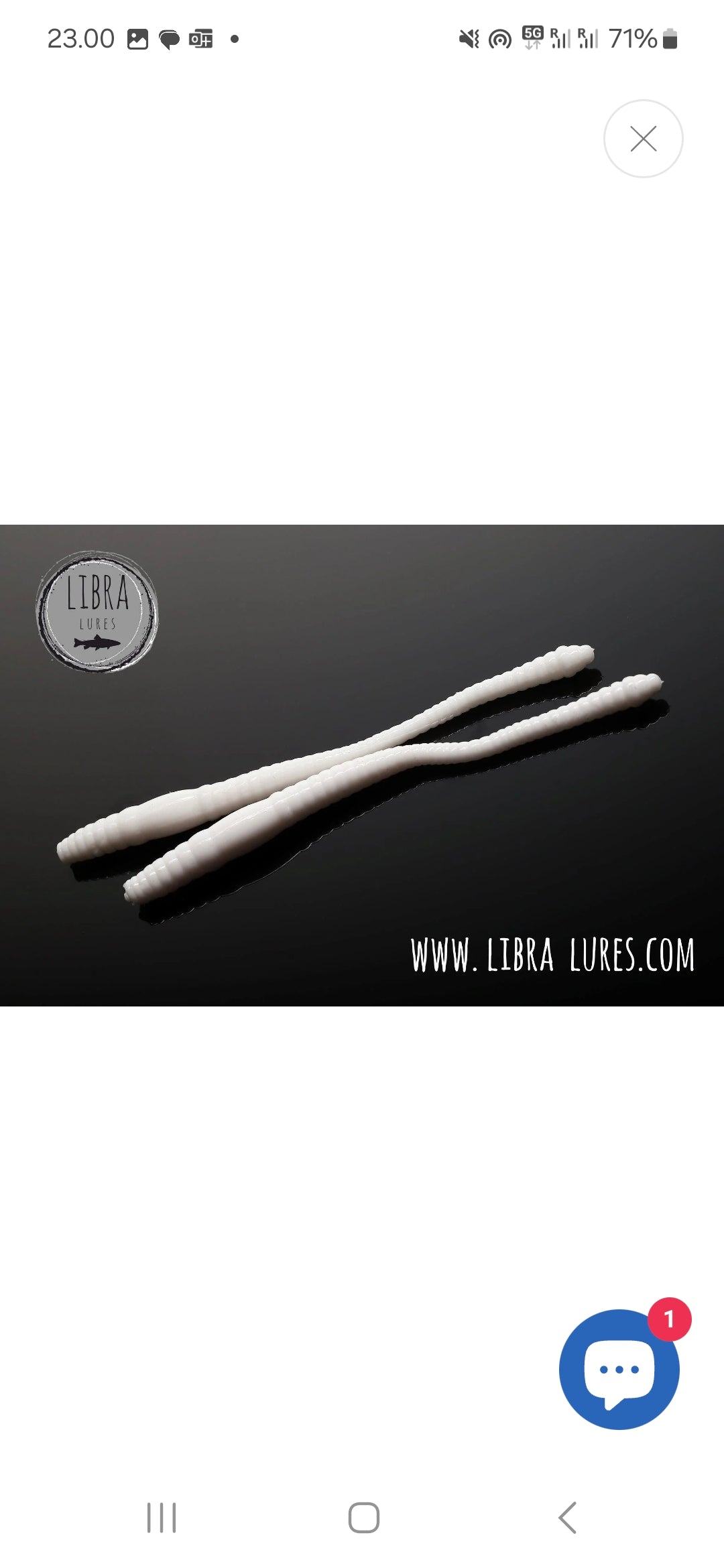 Libra Lures Dying Worm 70 mm Cheese