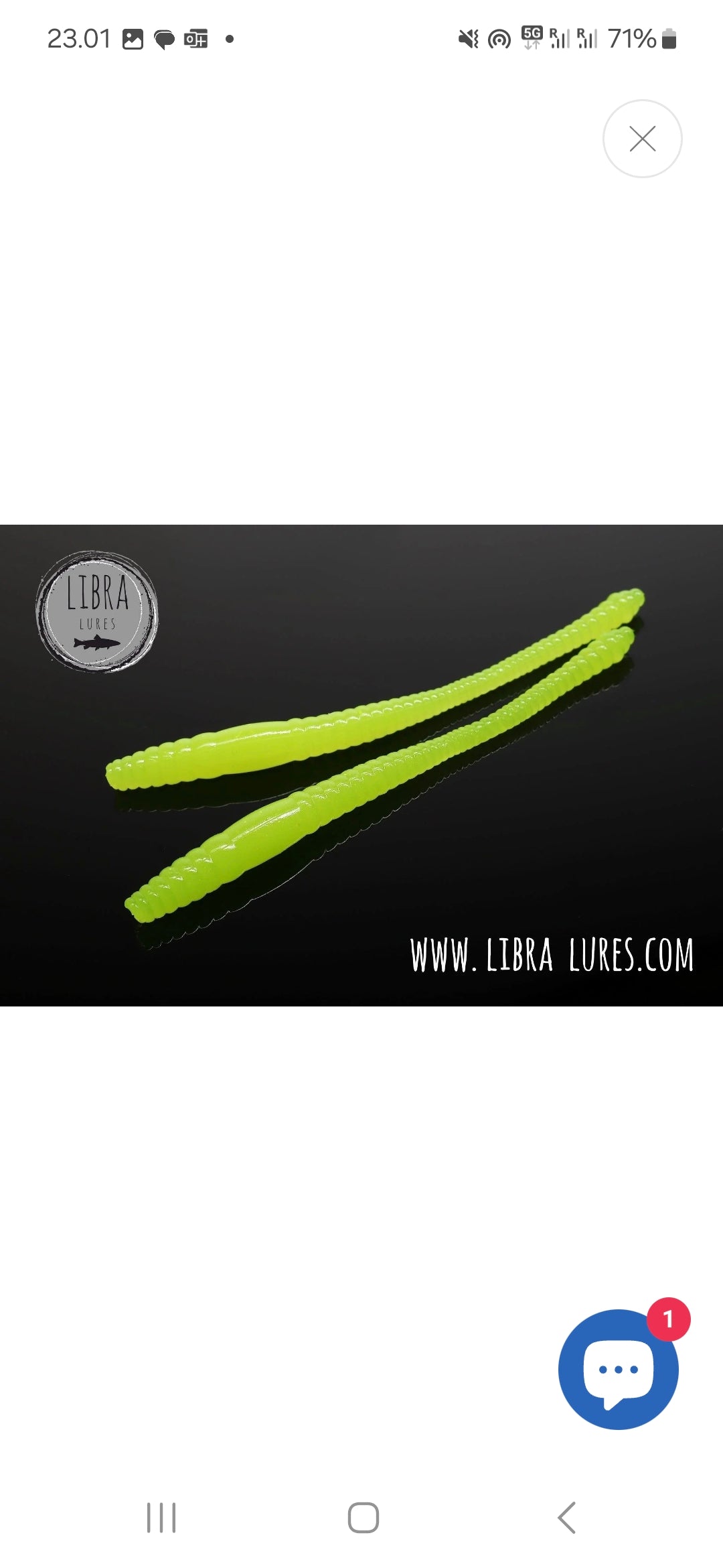 Libra Lures Dying Worm 70 mm Cheese
