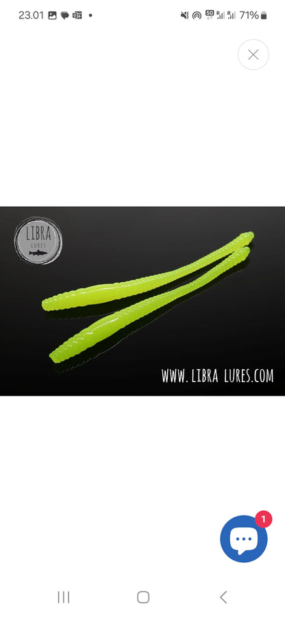 Libra Lures Dying Worm 70 mm Cheese