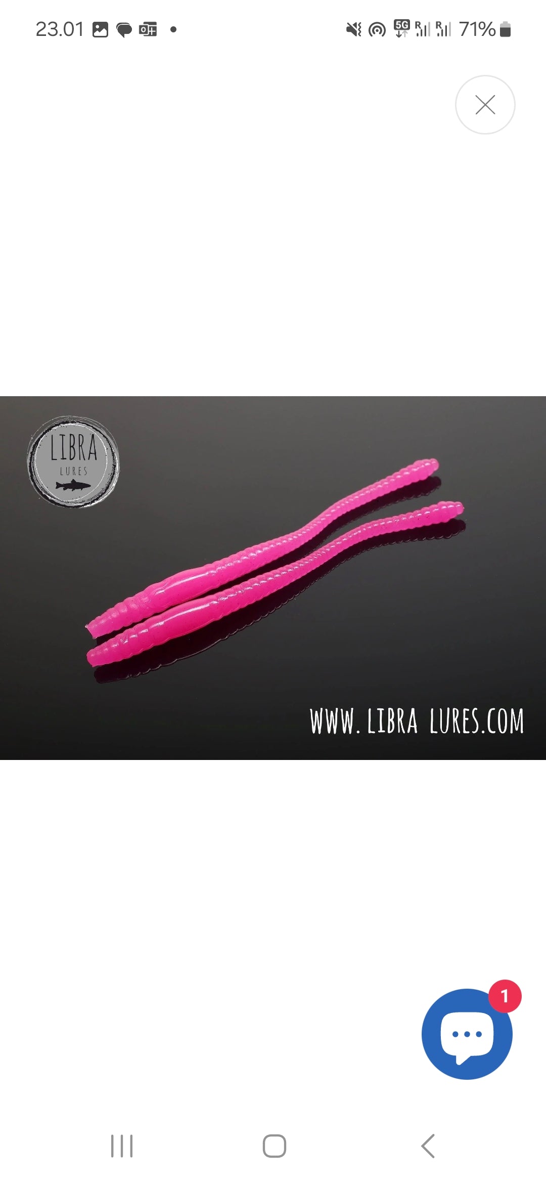 Libra Lures Dying Worm 70 mm Cheese