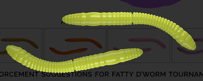 LIBRA LURES FATTY D`WORM TOURNAMENT 55 MM CHEESE