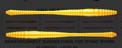 LIBRA LURES FATTY D`WORM TOURNAMENT 55 MM CHEESE