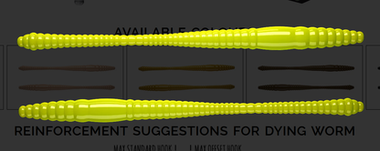 LIBRA LURES FATTY D`WORM TOURNAMENT 55 MM CHEESE