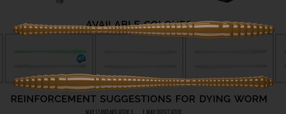 LIBRA LURES FATTY D`WORM TOURNAMENT 55 MM CHEESE