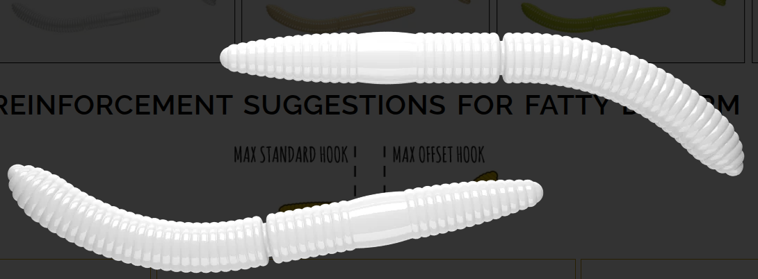 LIBRA LURES FATTY D WORM 65MM