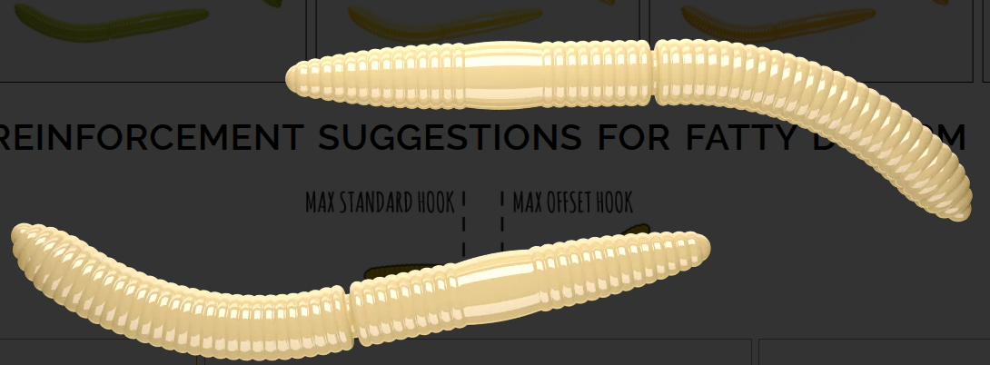 LIBRA LURES FATTY D WORM 65MM