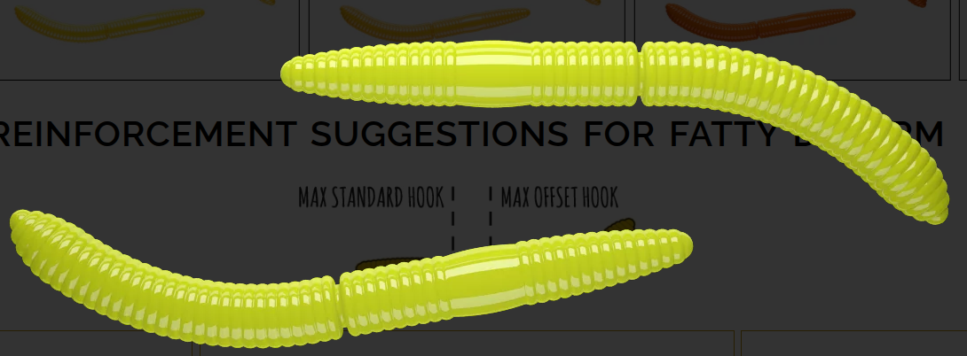 LIBRA LURES FATTY D WORM 65MM