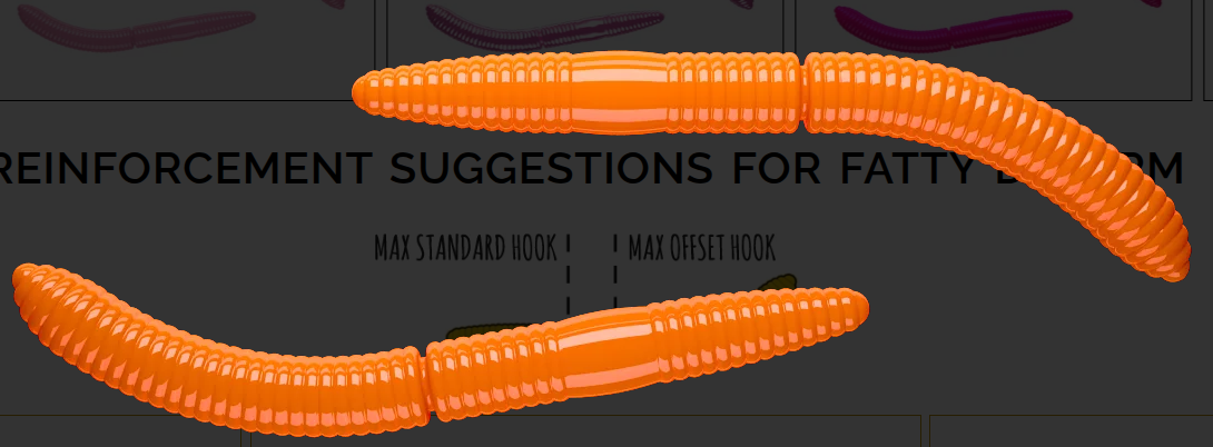 LIBRA LURES FATTY D WORM 65MM