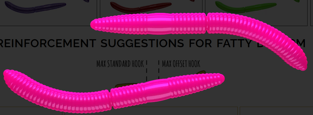 LIBRA LURES FATTY D WORM 65MM