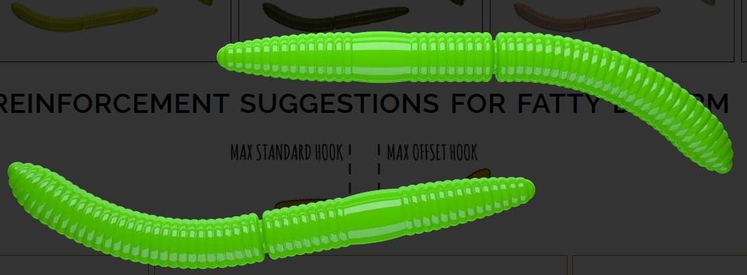 LIBRA LURES FATTY D WORM 65MM