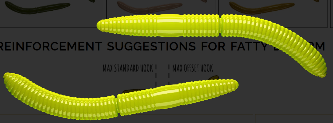 LIBRA LURES FATTY D WORM 65MM