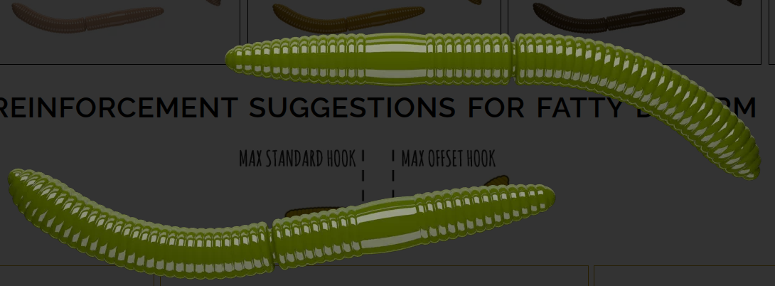 LIBRA LURES FATTY D WORM 65MM