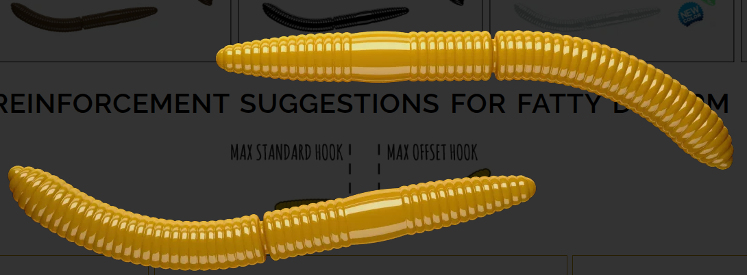 LIBRA LURES FATTY D WORM 65MM