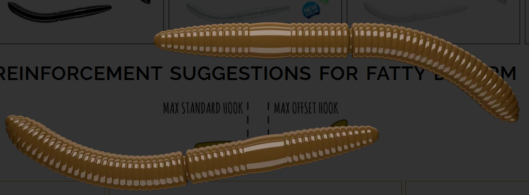 LIBRA LURES FATTY D WORM 65MM