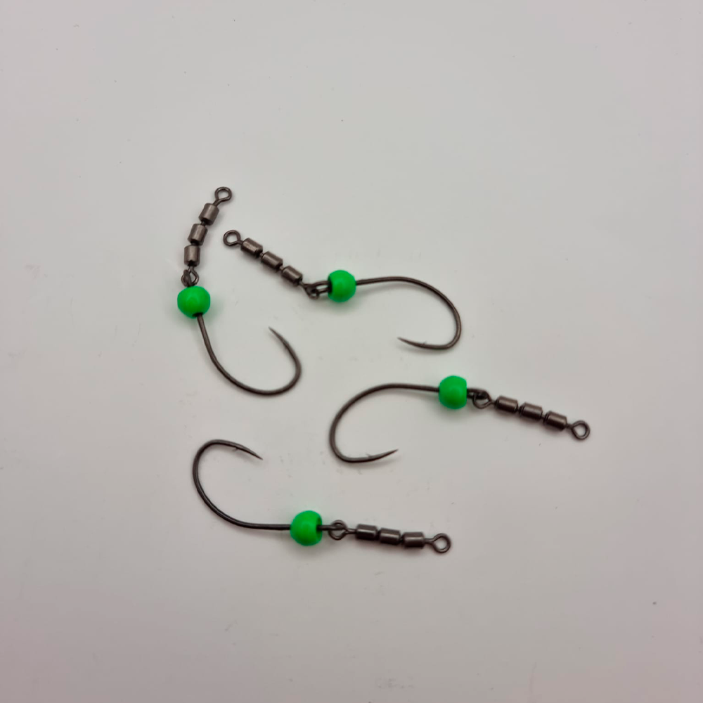 Trout Tackle Swivel krog Str 2 M/ High Speed Triple Swivel og tungsten