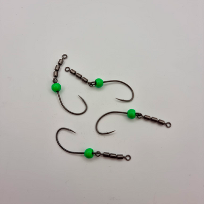 Trout Tackle Swivel krog Str 2 M/ High Speed Triple Swivel og tungsten