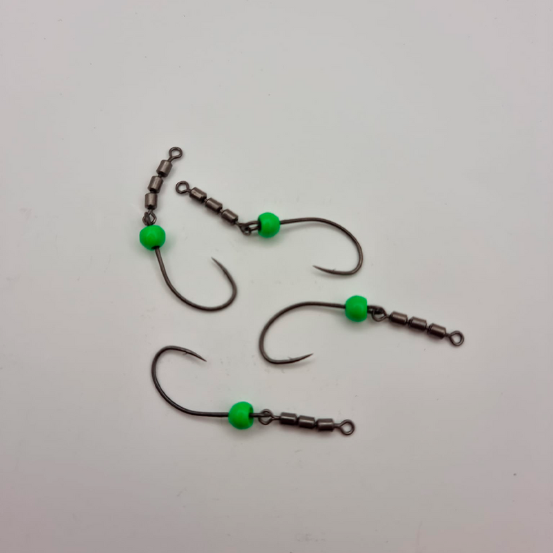 Trout Tackle Swivel krog Str 2 M/ High Speed Triple Swivel og tungsten