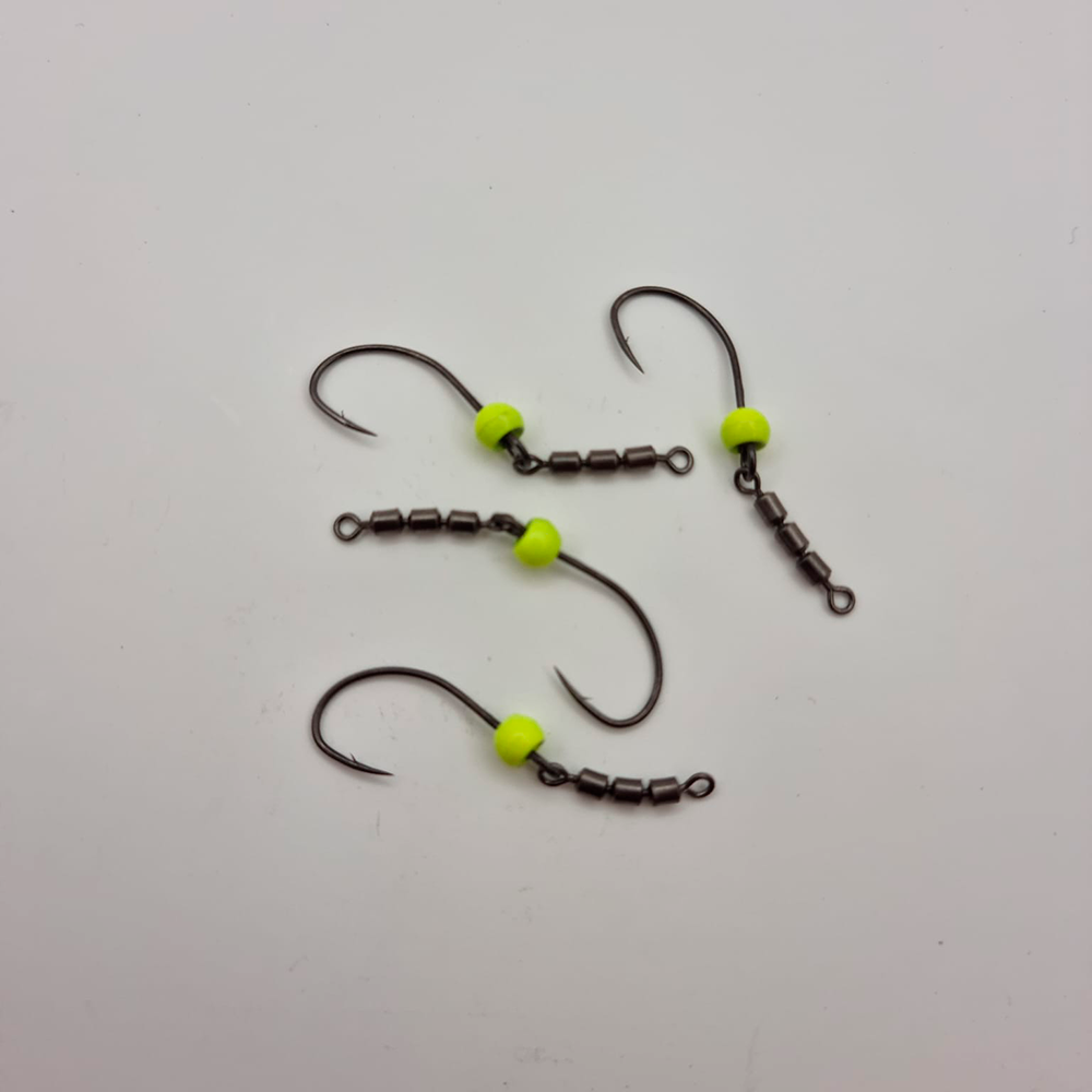 Trout Tackle Swivel krog Str 2 M/ High Speed Triple Swivel og tungsten