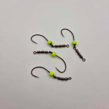 Trout Tackle Swivel krog Str 2 M/ High Speed Triple Swivel og tungsten