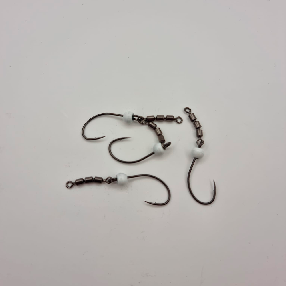 Trout Tackle Swivel krog Str 2 M/ High Speed Triple Swivel og tungsten