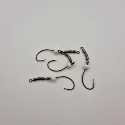 Trout Tackle Swivel krog Str 2 M/ High Speed Triple Swivel og tungsten