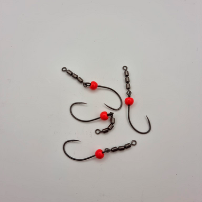 Trout Tackle Swivel krog Str 2 M/ High Speed Triple Swivel og tungsten