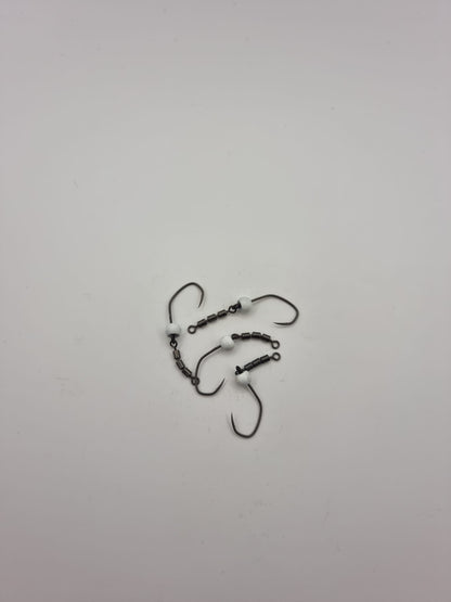 Trout Tackle Yarie Glave Svivel krog Str 4 M/High Speed Trible Swivel Og tungsten