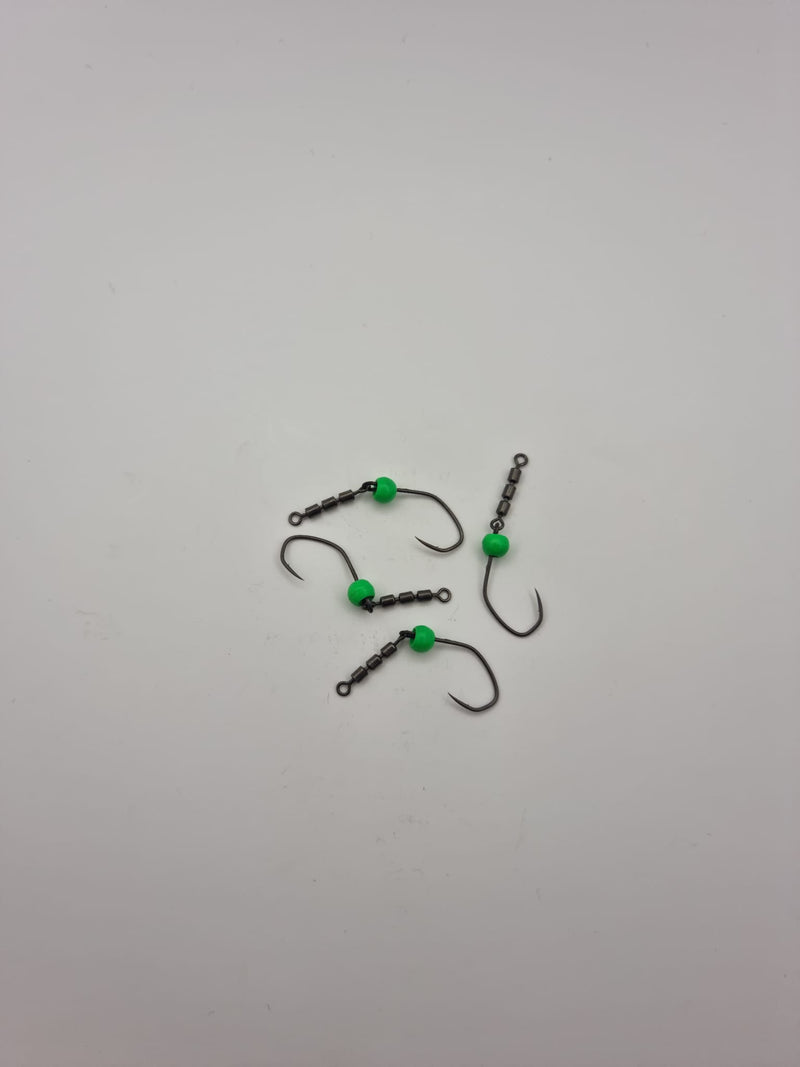 Trout Tackle Yarie Glave Svivel krog Str 4 M/High Speed Trible Swivel Og tungsten