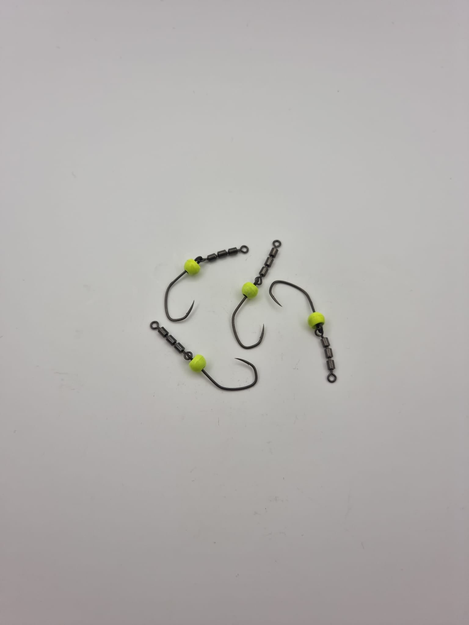Trout Tackle Yarie Glave Svivel krog Str 4 M/High Speed Trible Swivel Og tungsten