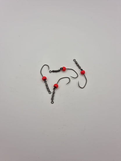 Trout Tackle Yarie Glave Svivel krog Str 4 M/High Speed Trible Swivel Og tungsten