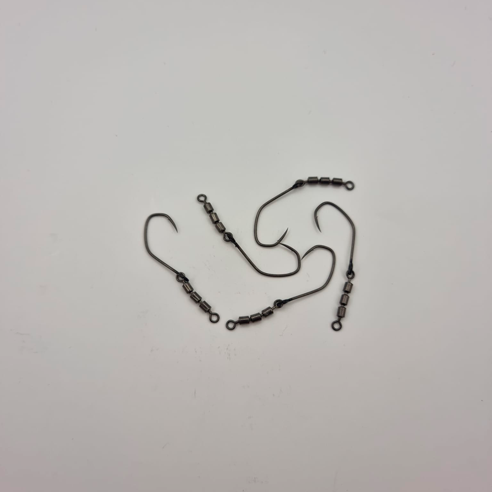 Trout Tackle Yarie Glave Swivel krog Str 4  M/ High Speed Triple Swivel