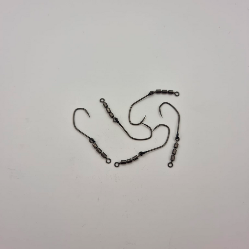 Trout Tackle Yarie Glave Swivel krog Str 4  M/ High Speed Triple Swivel